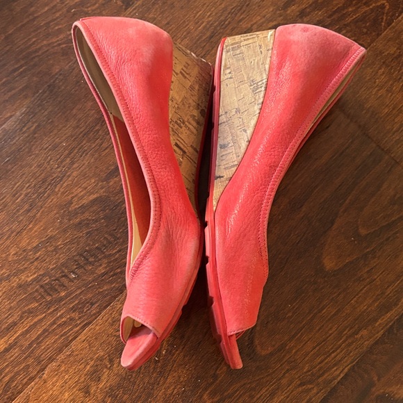 Cole Haan Pink Peep Toe Heels - Picture 3 of 3